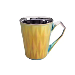 Goldfinger porcelánový hrnek Diamond titan žlutý - 0,25 l