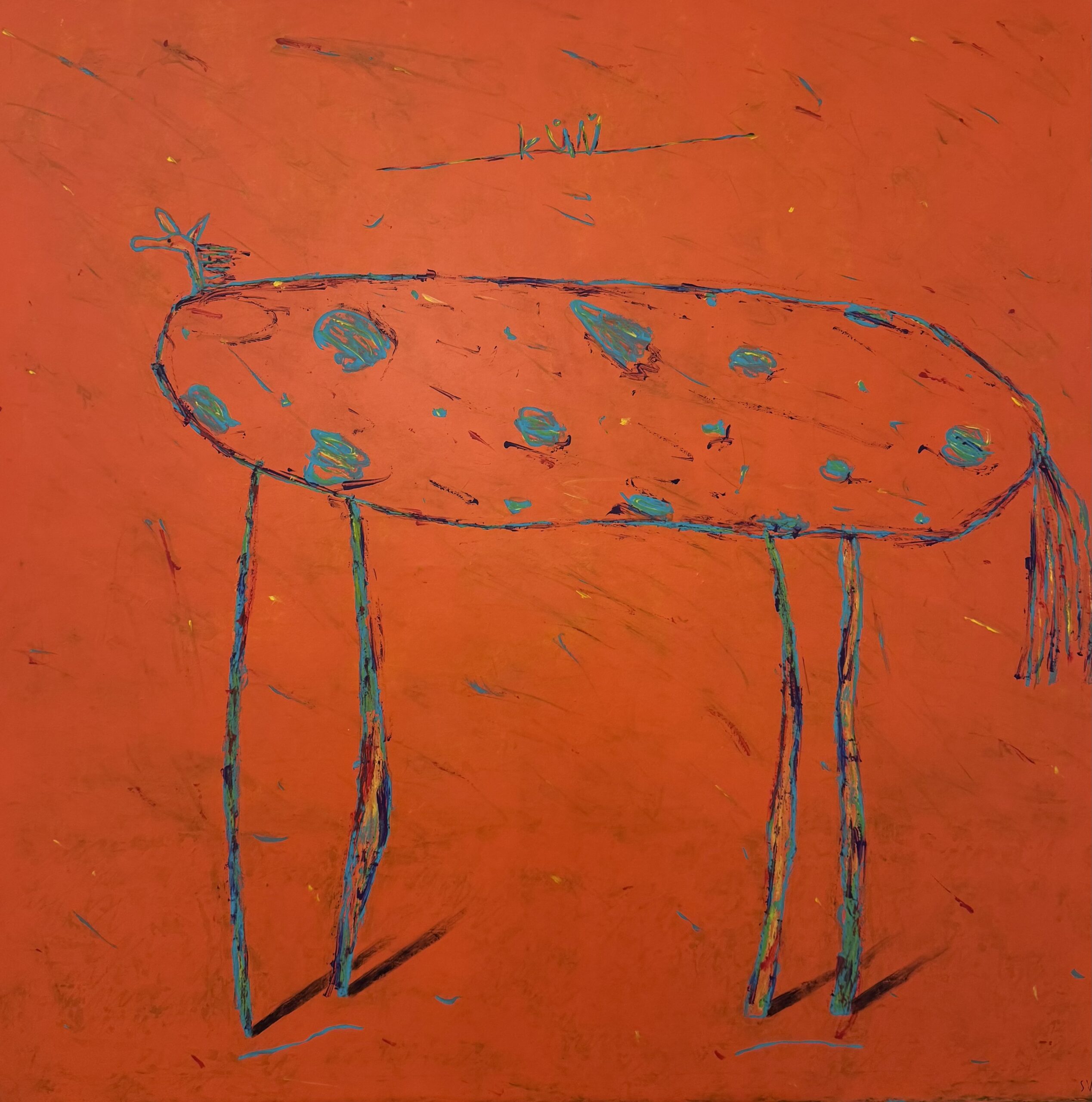 Obraz „Pestrý kůň“ 100 x 100 cm – Jan Svoboda
