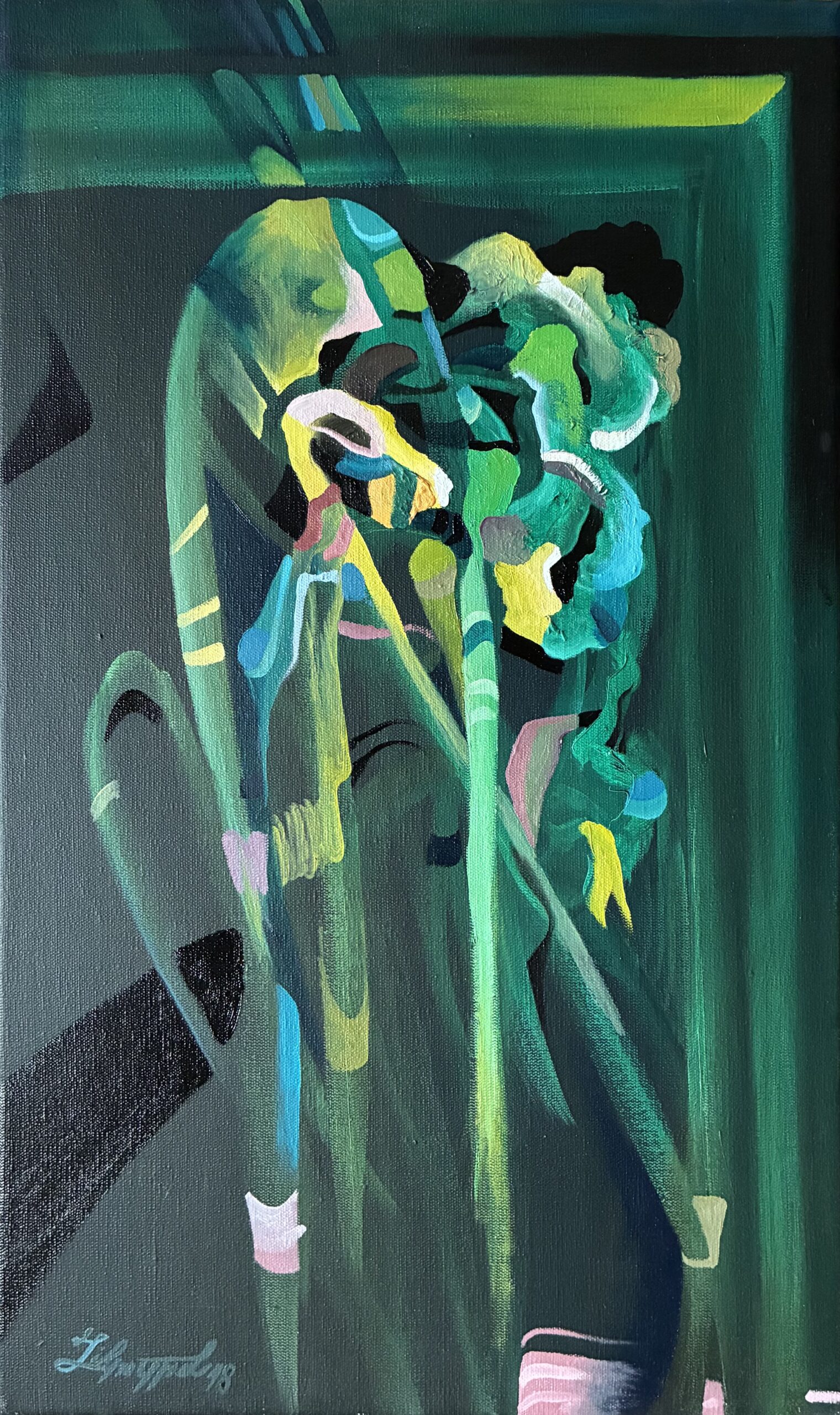 Obraz „Žlutá tma“ 50 x 30 cm – Matěj Zikmund