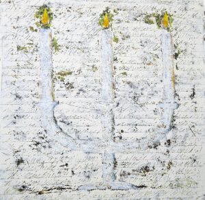 Obraz "O svícnu" 60 x 60 cm - Jan Svoboda