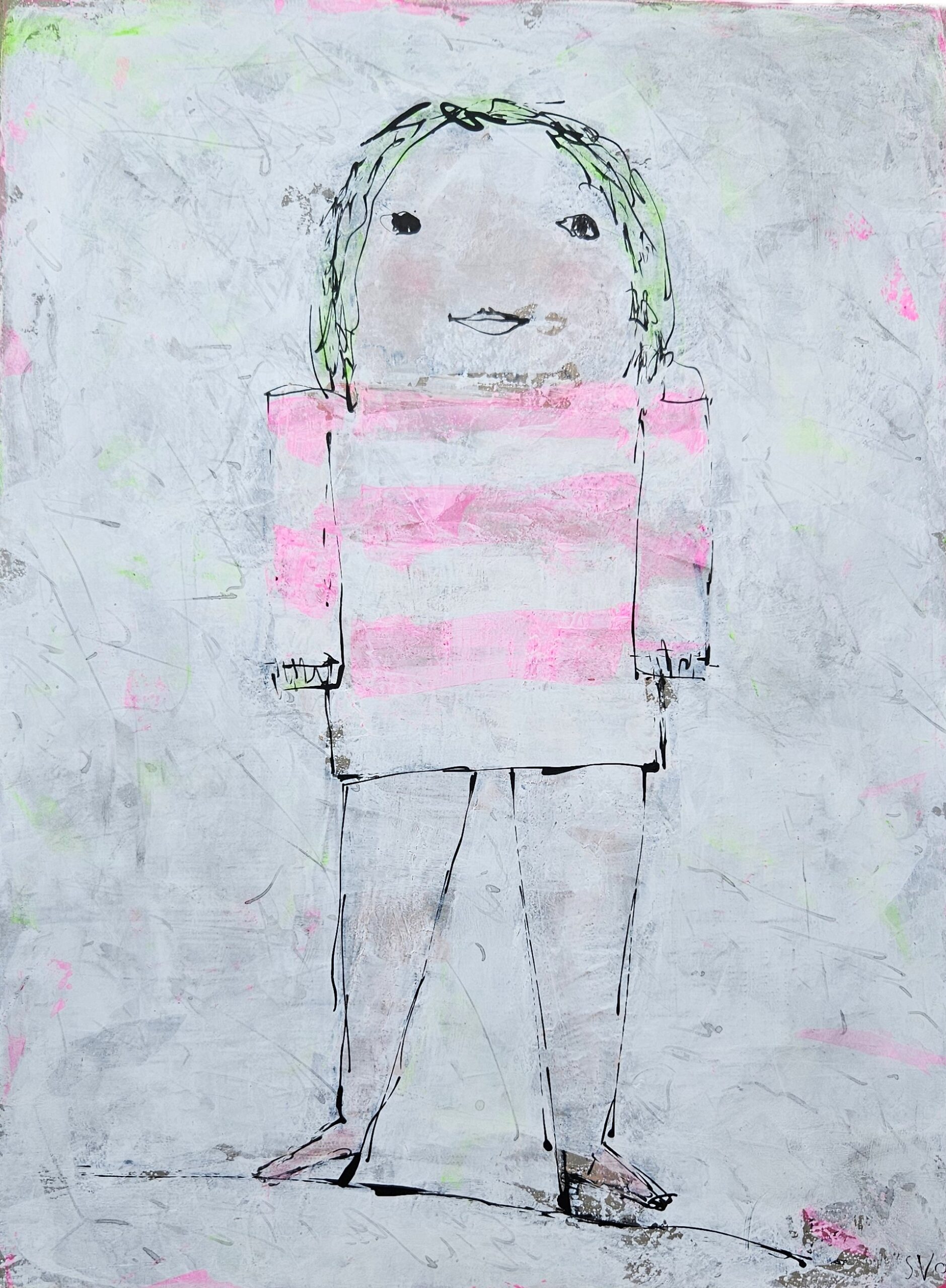 Obraz "Zelené vlasy" 40 x 30 cm - Jan Svoboda